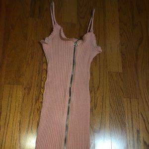 Pink bodycon dress